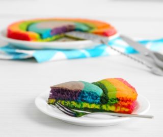 torta arcobaleno - rainbowcake
