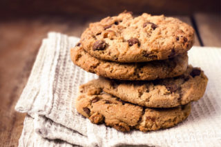 foto ricetta cookies americani con impastatrice tescoma